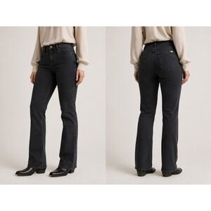 FDJ French Dressing Peggy Bootcut Jeans Women Size 8 Black Stretch Mid Rise